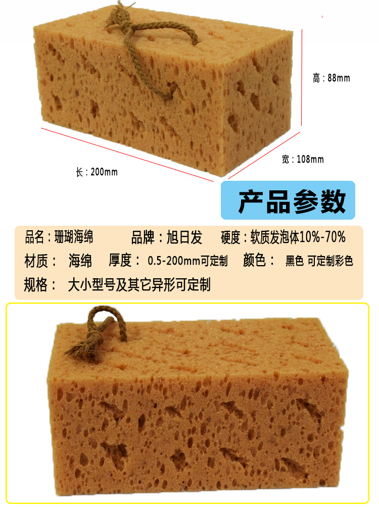 珊瑚清洁海绵擦